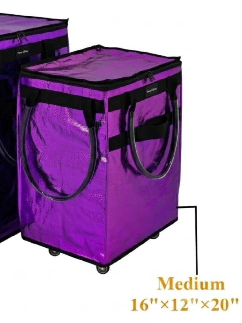 360 Rolling Tote bag made by Tense Edano in ultra violet